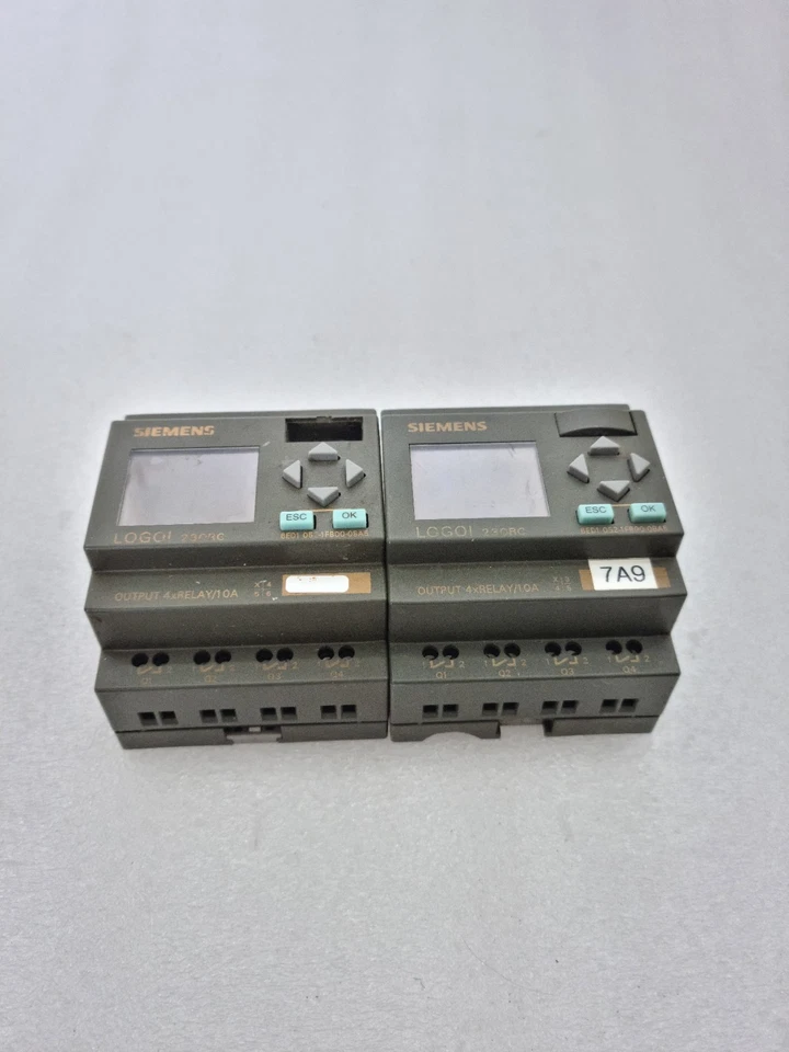 Lot Of 2Pcs Siemens 6ED1052-1FB00-0BA5 Logo 230RC AC/DC 115-240V For Parts